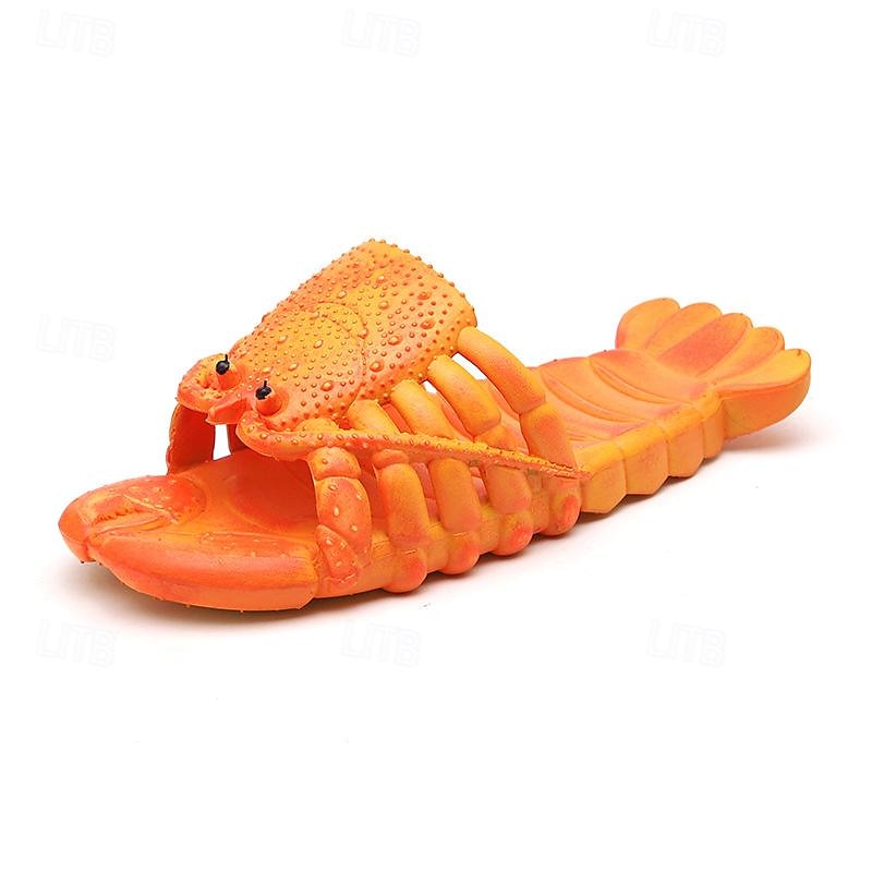 Hai-Hausschuhe Kreativität Komfort lustige Hummer-Hausschuhe große Größe Hausschuhe, Pool, Strand &Duschschuhe Freizeitschuhe Sandalen für Männer und Frauen &Kinder Sommer Sandalen 2025 - $12.99 –P6