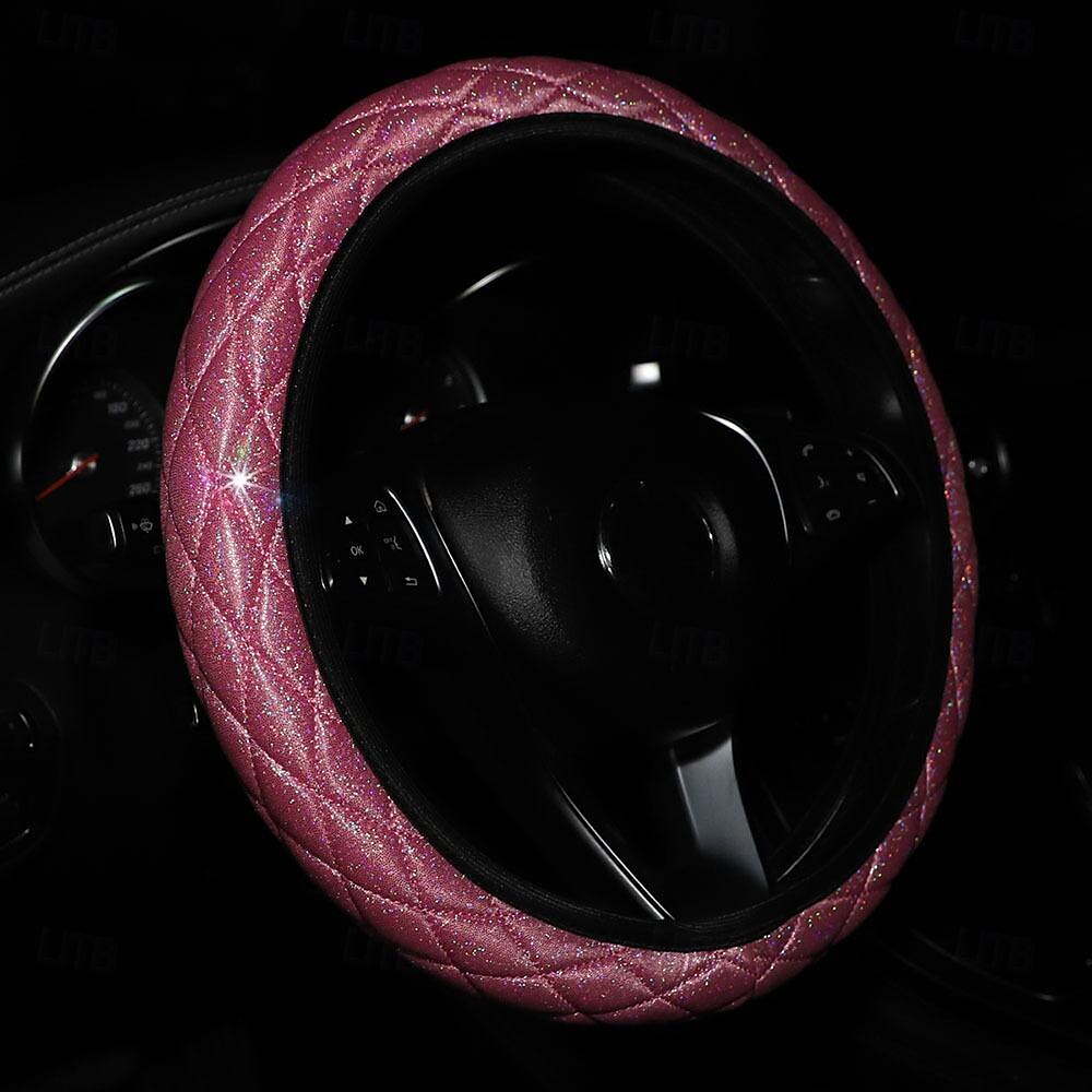 FYAUTOPER Car steering wheel cover new flash gold quilted three-dimensional without inner ring tightness 1 PCS 2025 - $10.99 –P6