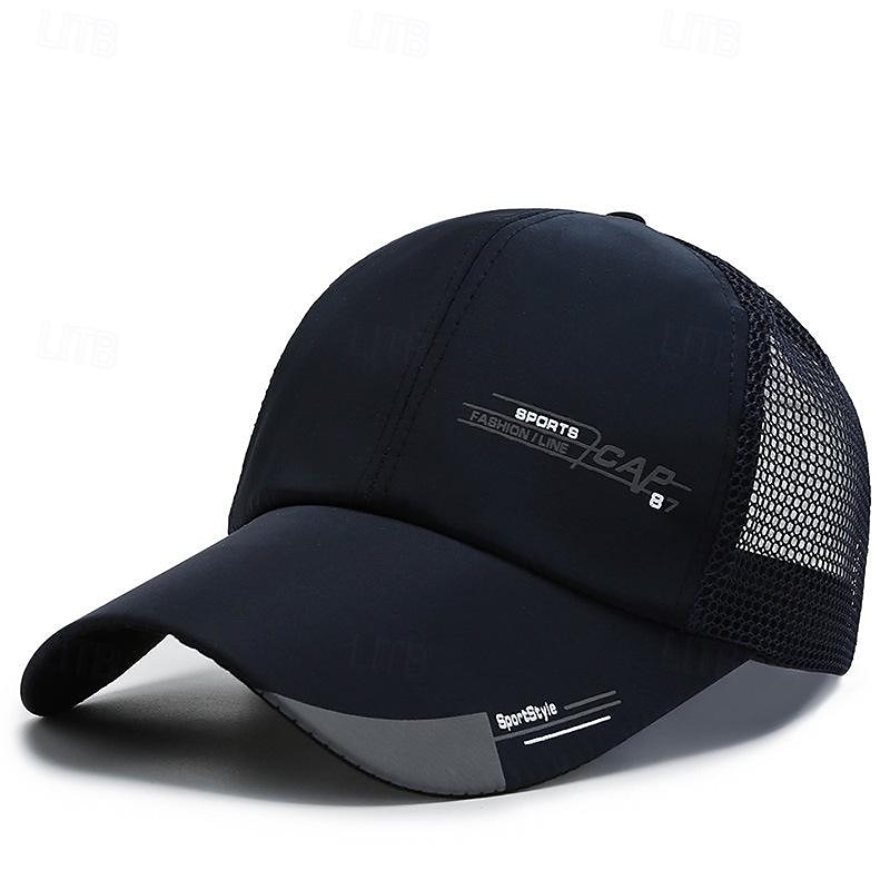 Hombre Gorra de Béisbol Sombrero para el sol Sombrero del camionero Gorra de malla Negro Blanco Poliéster Parte posterior de malla Moda Casual Calle Diario Letra Ajustable Filtro Solar Transpirable 2026 - $13.49 –P2