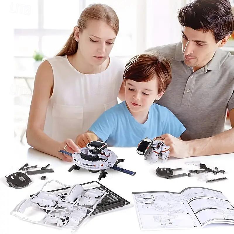 6-in-1 robot op zonne-energie kit speelgoed cadeaus voor kinderen 8 9 10 11 12 13 jaar oud educatief gebouw wetenschappelijk experiment set verjaardag voor kinderen jongens meisjes halloween kerst en 2025 - $24.99 –P3