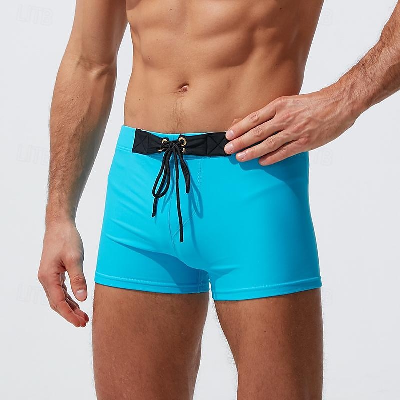 Homens Bermuda de Surf Shorts de Natação Calção Justo de Natação Patchwork Com Cordão Cintura elástica Bloco de cor Conforto Secagem Rápida Curto Feriado Praia Final de semana Moda Casual Branco de 2025 por $17.99 –P6