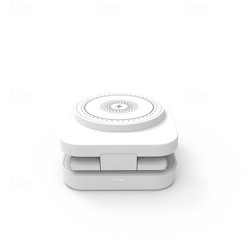 Wireless Charger 15 W Output Power Wireless Charging Station CE Certified Fast Wireless Charging MagSafe Universal For iPhone 14/13/12/11 Pro Max Universal Cellphone Gear Fit 2 R360 Apple Watch 2025 - $36.99 –P15