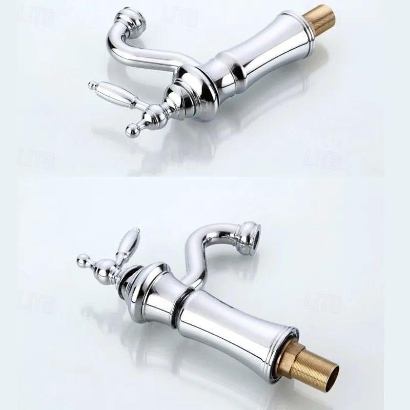 Torneira pia do banheiro - Cascata Galvanizar Conjunto Central Monocomando e Uma AberturaBath Taps de 2025 por $145.99 –P3