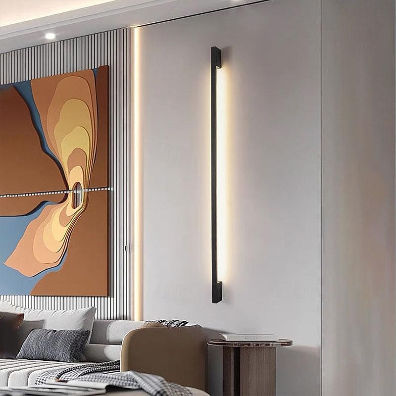 LED Bedside Wall Lamp Modern Long Strip Wall Light Indoor Acrylic Decoration Wall Sconce Background Linear Wall Mounted Lamp for Bedroom Living Room Study Corridor Dining Room 110-240V 2026 - $72.99 –P6