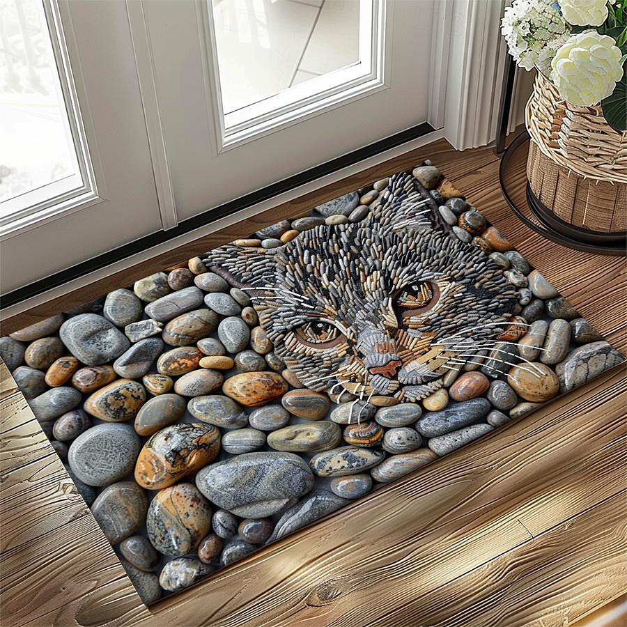 Cobblestones Animals Doormat Kitchen Mat Floor Mat Non-Slip Area Rug Oil Proof Rug Indoor Outdoor Mat Bedroom Decor Bathroom Mat Entrance Rug 2025 - $16.99 –P6