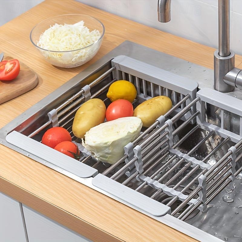 1pc scolapiatti per lavello da cucina cestello di scarico per lavello per verdure portafiltro per lavaggio verdure portaoggetti per lavastoviglie scolapiatti estraibile regolabile dimensione opzionale del 2025 a $10.49 –P2