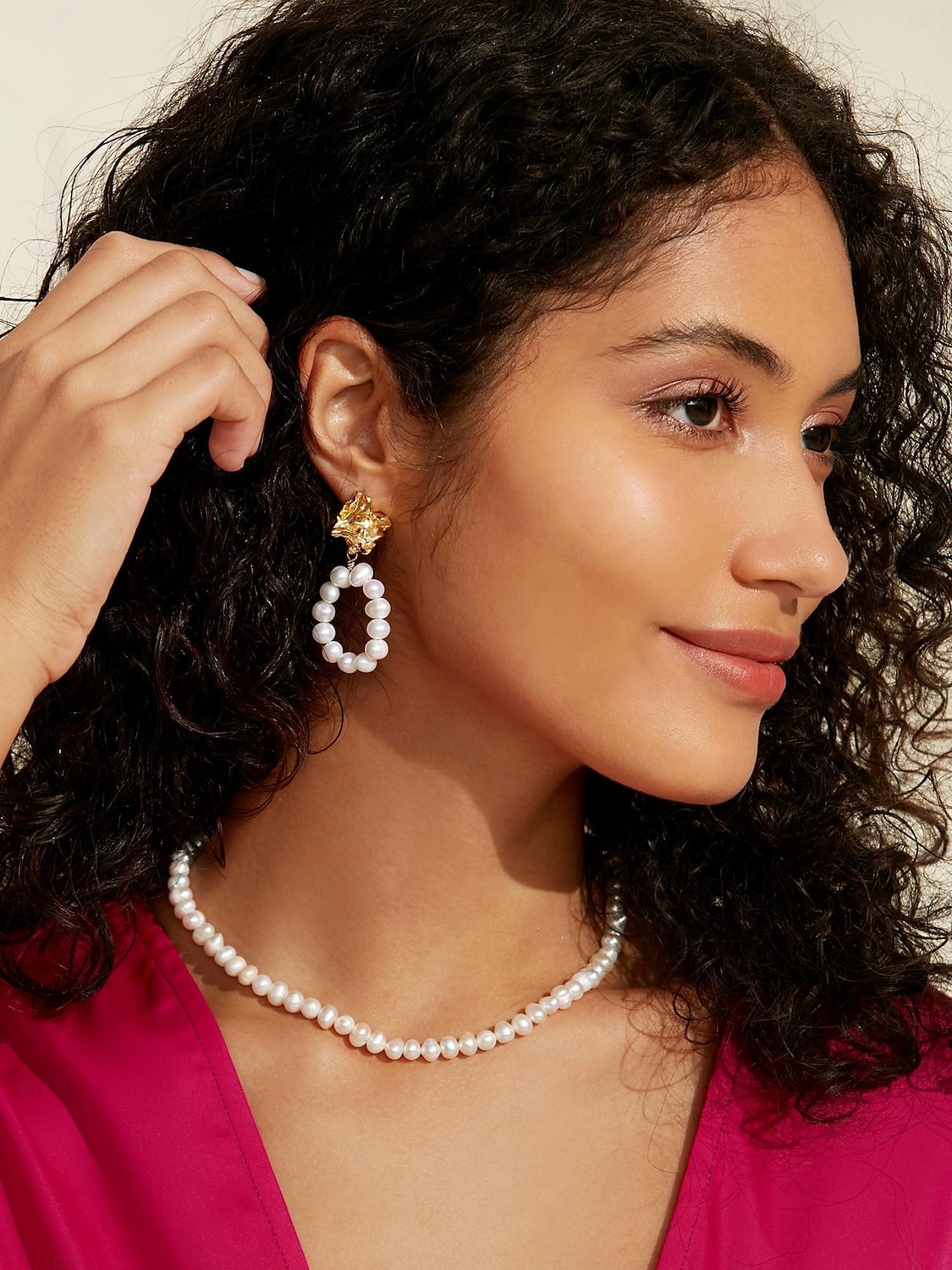 Per donna Orecchini a goccia Oro Ottone Perla Elegante Attivo del 2025 a $24.99 –P2
