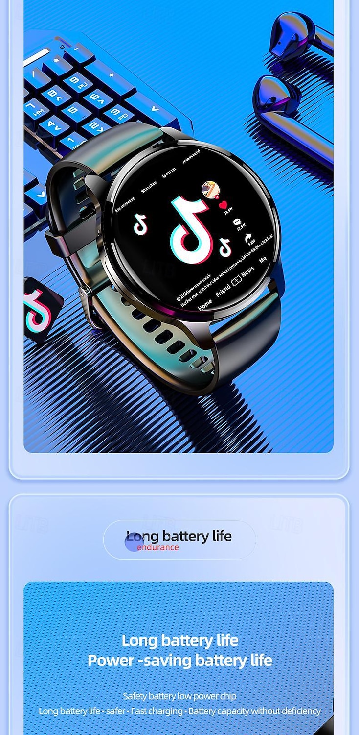 iMosi P68 Smart Watch 1.51 inch 4G LTE Cellular Smartwatch Phone 4G Pedometer Call Reminder Heart Rate Monitor Compatible with Smartphone Men GPS Hands-Free Calls Waterproof IP 67 46mm Watch Case 2025 - $142.19 –P14
