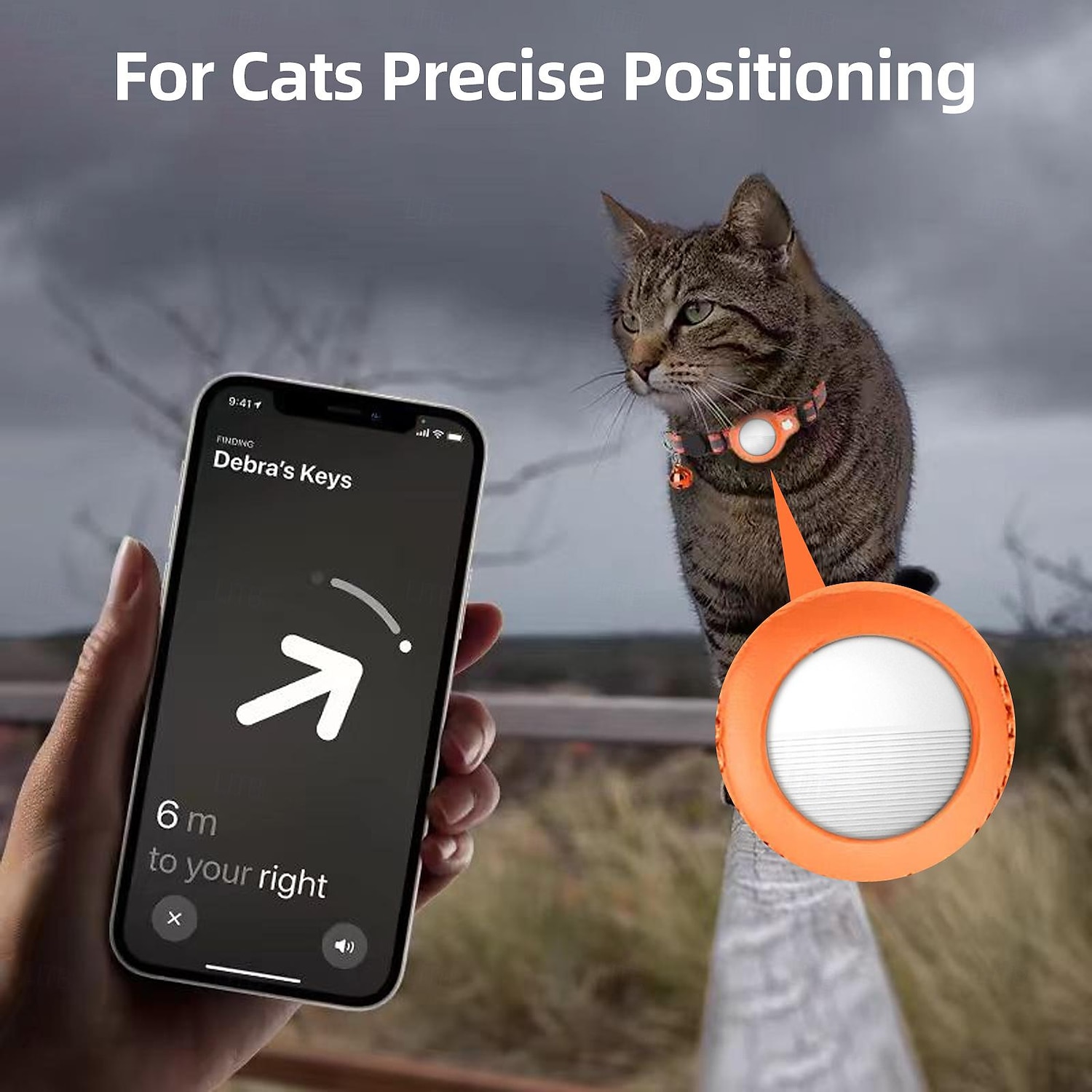 умный GPS-трекер для ios локатор телефона для ios найти мой трекер ограничение расстояния поиск глобального позиционирования потерянные ключи кошелек багаж 2025 - $15.99 –P5