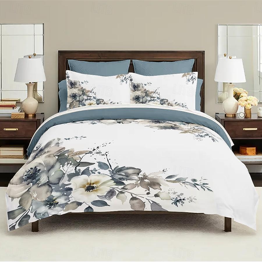 100% Cotton Vintage Floral Series Duvet Cover 3-Piece Set Short Fluff for Summer Soft Skin Friendly Comfy Lightweight 2026 - $35.99 –P7
