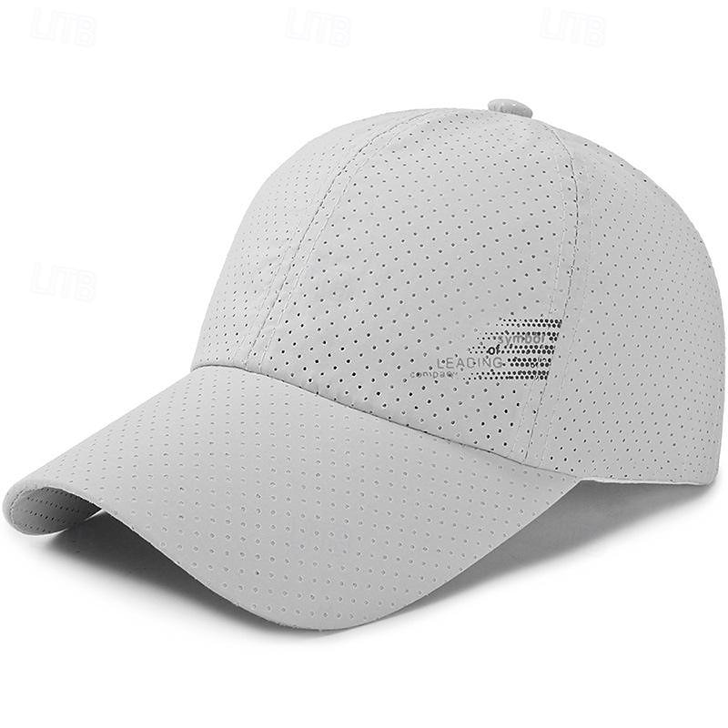 Herren Cap Basecap Sonnenhut Kappe Schwarz Weiß Polyester Modisch Brautkleider schlicht Strasse Täglich Glatt Einstellbar Sonnenschutz Atmungsaktiv 2025 - $8.99 –P3