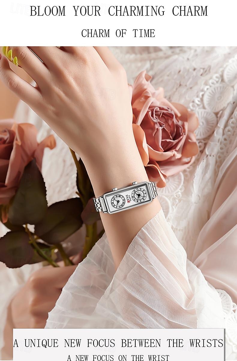 Moederdag Cadeau voor Vrouwen Quartz Horloge Creatief Modieus Casual Horloge Waterdicht Wereldtijd Decoratie Lederen Mesh Band Horloge 2026 - $36.99 –P3