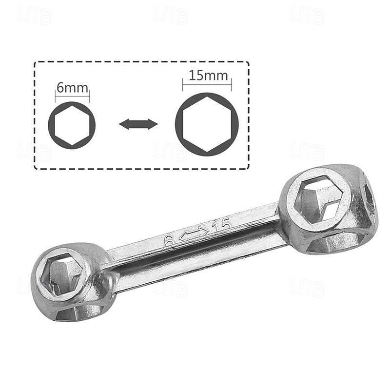Chiave per osso esagonale 10 in 1 6-15mm mini bicicletta portatile strumento di riparazione bici chiave dinamometrica fori chiave per ciclismo multi strumenti del 2025 a $12.99 –P4