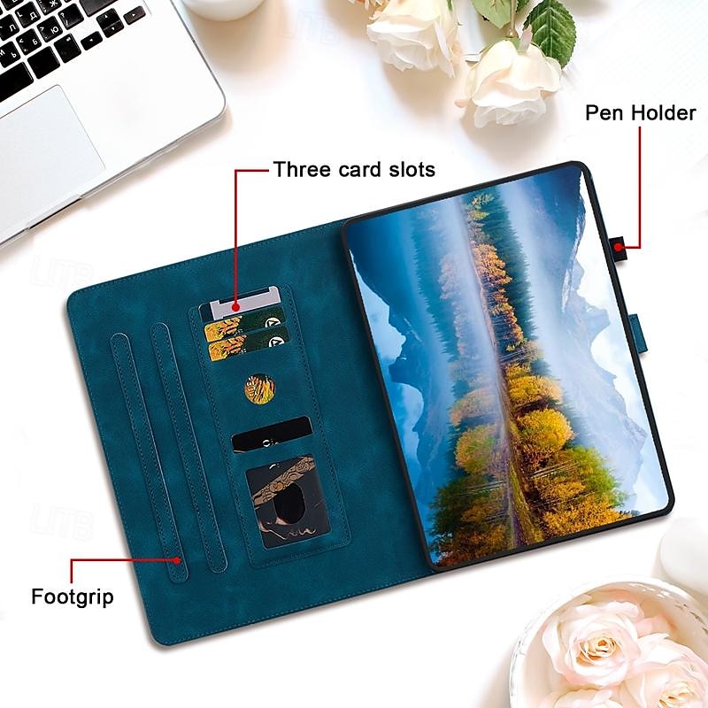 Tablet Case Cover For Samsung Galaxy Tab S8 Plus 12.4'' S8 11'' S7 FE 12.4'' S7 Plus 12.4" S7 11'' A8 10.5'' A 8.0" A9 Plus 11" with Stand Holder Flip Card Holder Graphic TPU PU Leather 2025 - $20.99 –P9