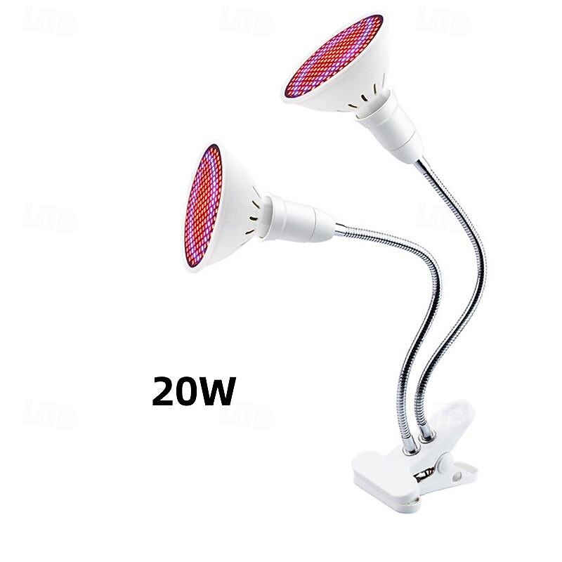 Grow Lights for Indoor Plants Full Spectrum Clip-on Gooseneck Grow Light 10W/20W Power Plant Light with Optical Lens for High PPFD 2025 - $24.99 –P5
