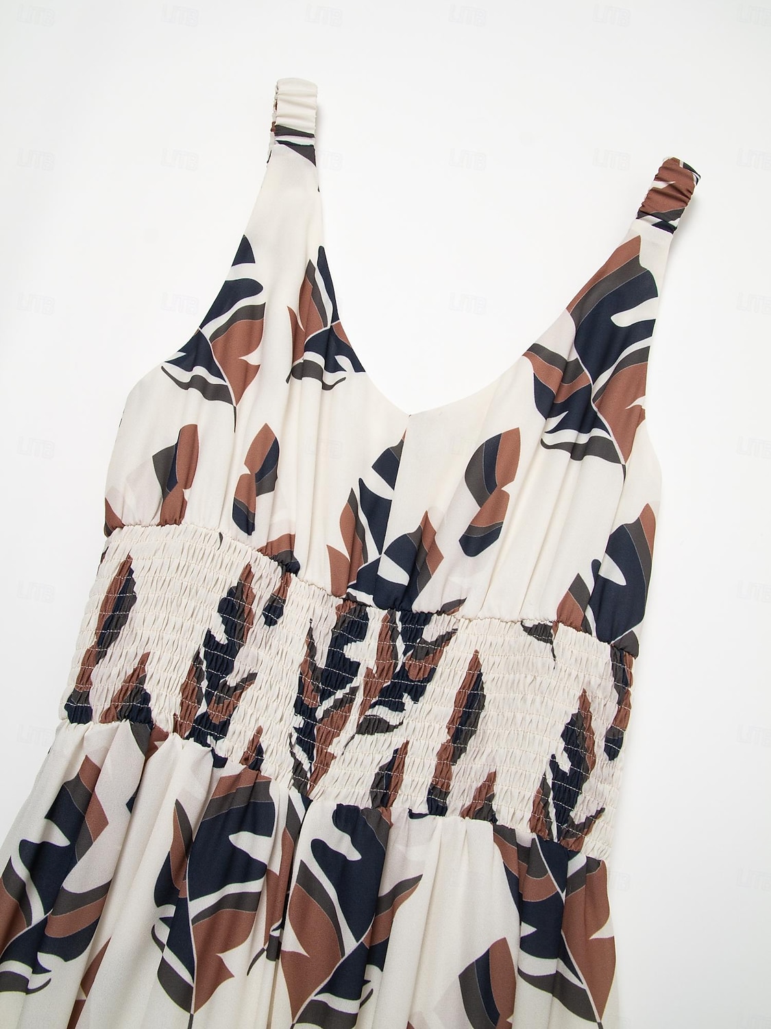 tuta in chiffon con scollo a V e vita smock del 2025 a $103.99 –P10