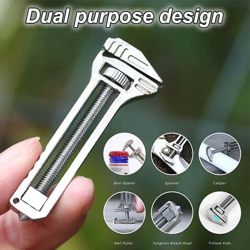 mini cheie multifuncțională - unealtă multifuncțională compactă din titan, tispanner o unealtă multifuncțională compactă din titan întotdeauna la îndemână, mini unealtă multifuncțională din aliaj 2025 - $11.99 –P4