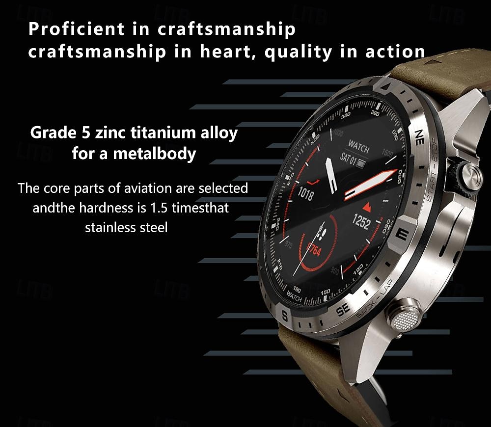 Alloy Outdoor Sports Smartwatch Men Compass 1.6inch 360*360 HD Screen Bluetooth Call Health Monitoring Smart Watch Man 2025 - $49.99 –P3
