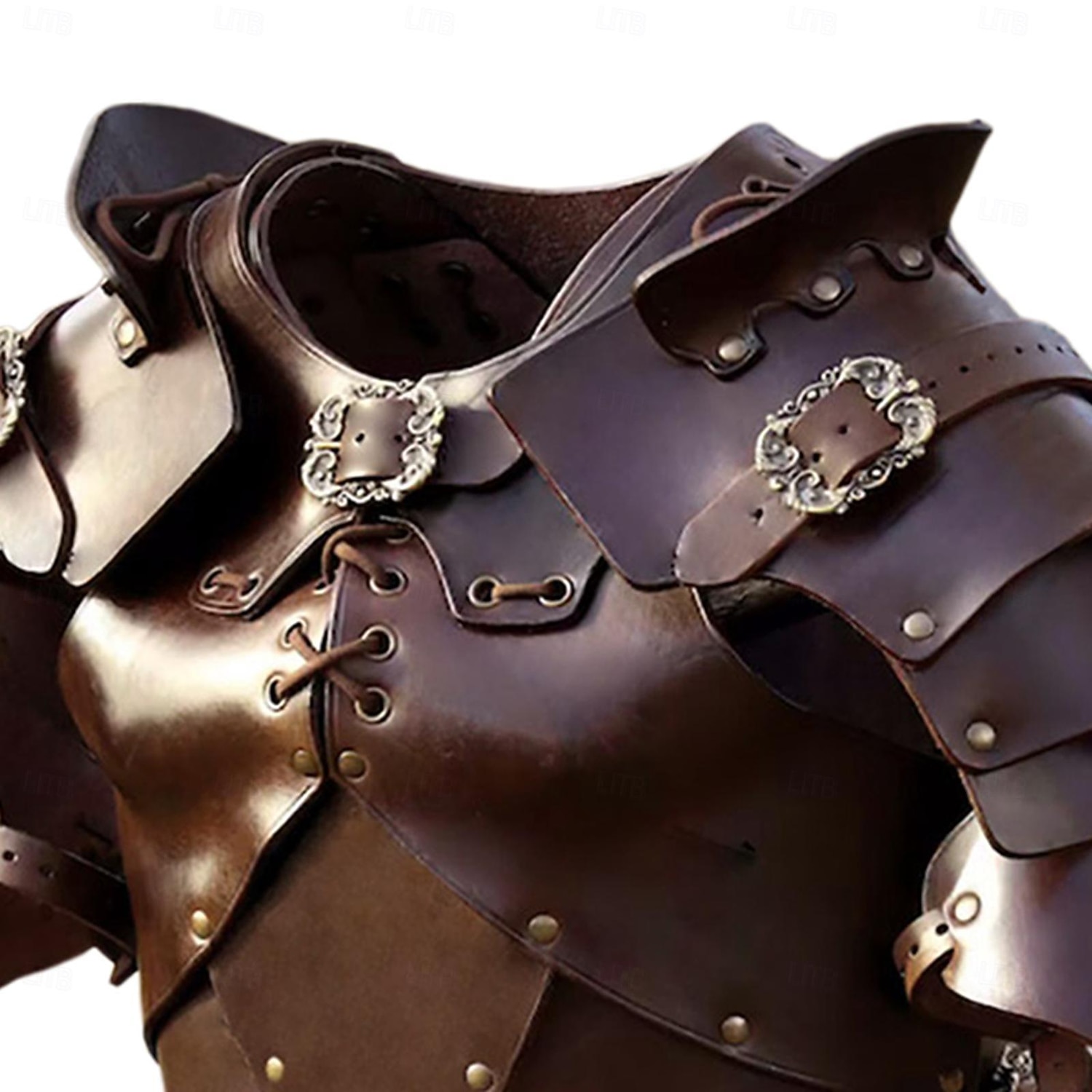 Retro Antiguo Medieval Renacimiento Armas y Armaduras Armadura de Hombro Guardia de pecho Guerrero Caballero Vikingo Disfraz Unisexo Vikingo Víspera de Todos los Santos Carnaval Rendimiento LARP 2026 - $79.99 –P20