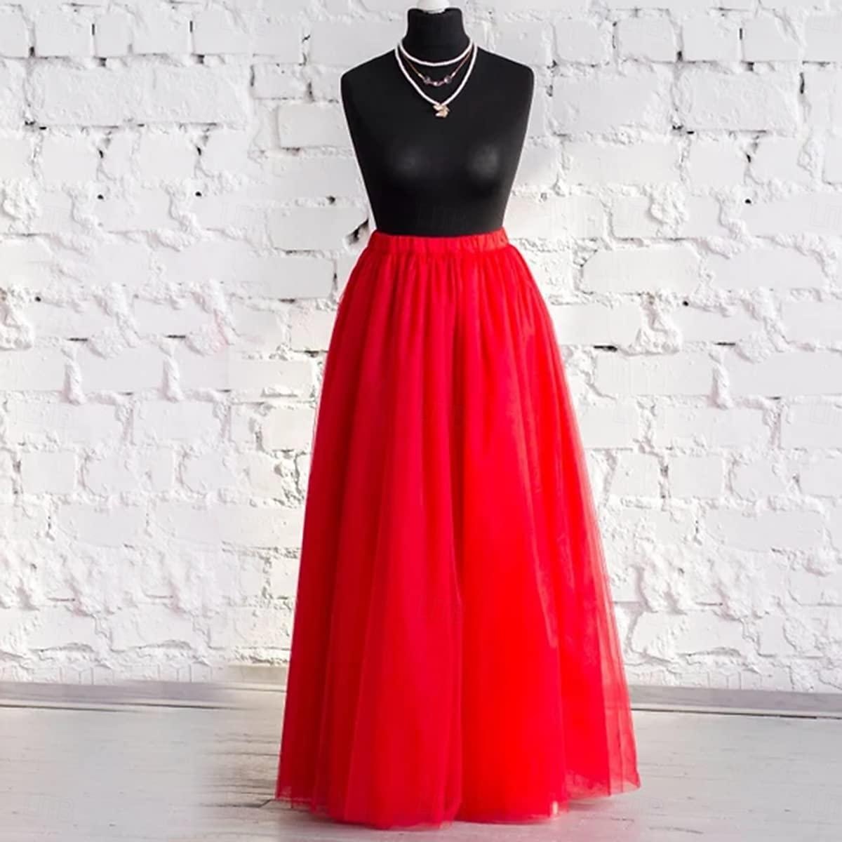 Années 1950 Princesse Longueur au sol Jupe à cerceaux Tutu Sous jupe Femmes Fête / Soirée Bal de promo Carnaval de Venise Adulte Jupe de 2025 ? $34.99 –P9