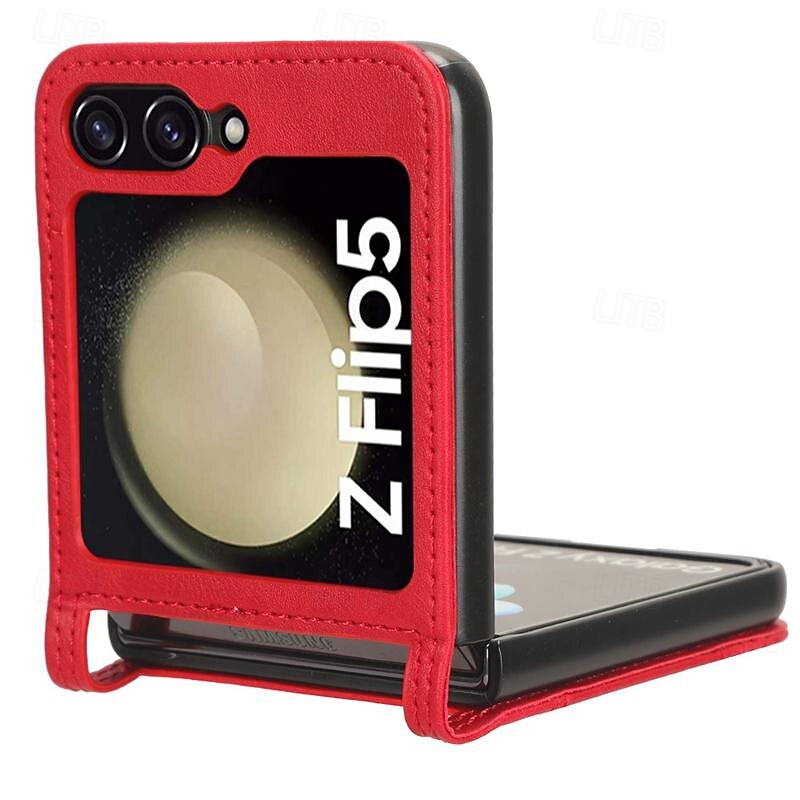 téléphone Coque Pour Samsung Galaxy Z Flip 5 Z Flip 4 Z Flip 3 Couvercle rabattable Fente pour carte Antichoc Rétro PC faux cuir de 2025 ? $17.99 –P8