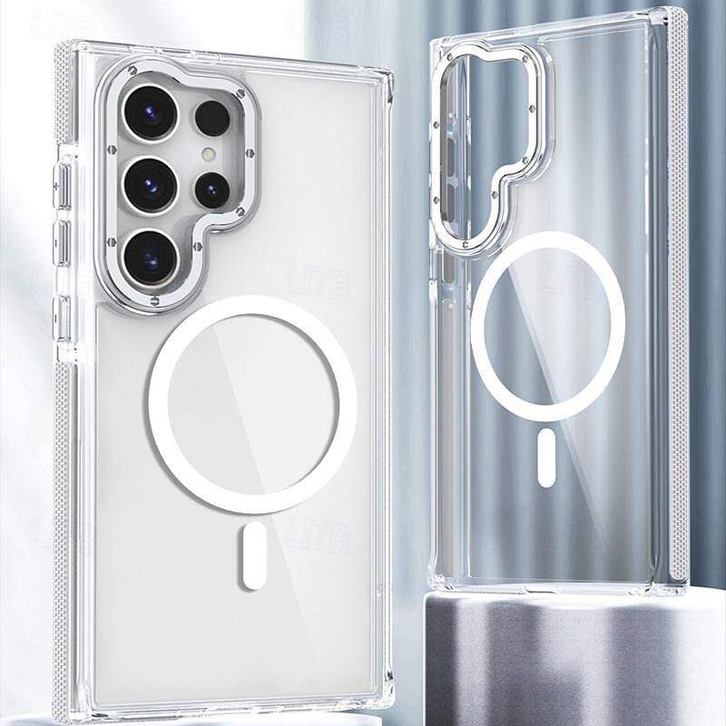 téléphone Coque Pour Samsung Galaxy S24 Ultra Plus S23 Ultra Plus S21 FE A55 A35 A25 A15 5G A54 A34 A14 S20 FE S25 Ultra Coque Arriere Transparente Prise en charge de la charge sans fil Antichoc TPU de 2025 ? $19.99 –P5