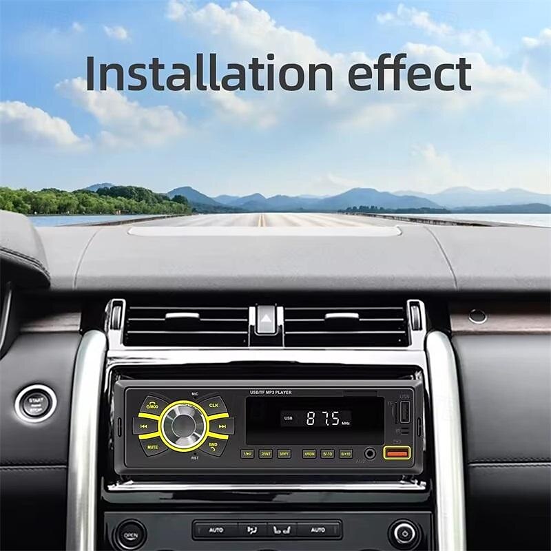 Car Radio Stereo Player Digital Bluetooth MP3 Player 60Wx4 FM Audio Stereo Music USB/SD with In Dash AUX Input 2025 - $35.99 –P6