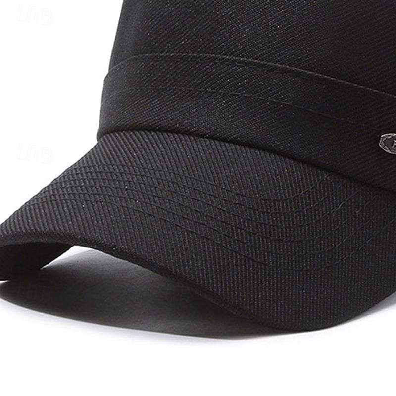 Per uomo Unisex Cappello basco Cappellino da baseball Berretto militare Cappello da cadetto Nero Blu marino Poliestere Vintage Di tendenza Informale Strada Giornaliero Liscio Regolabile Traspirante del 2026 a $6.99 –P7