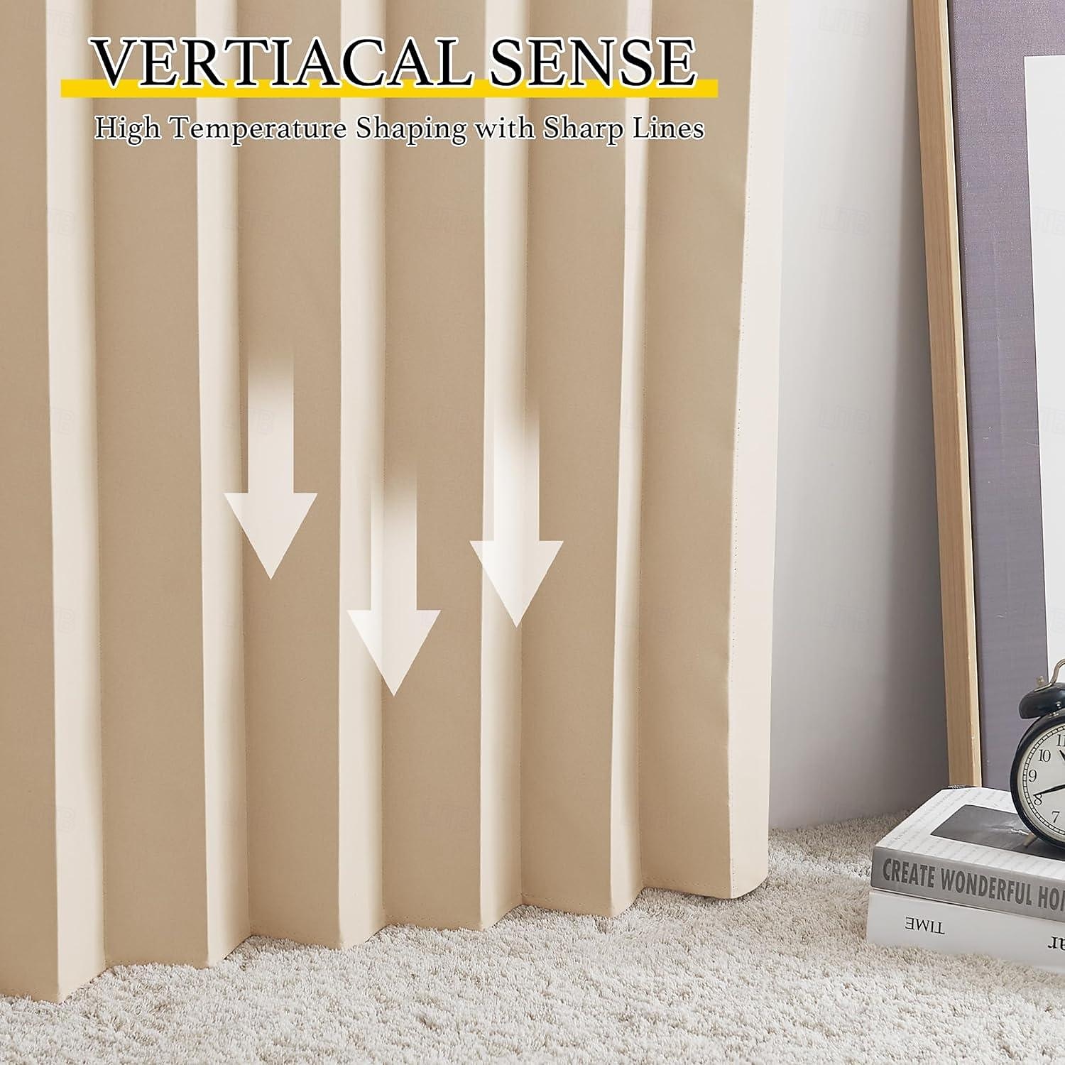 Closet Curtains, Door Curtains for Doorways, Pleated Folding Doors Curtain for Closet and Room Divider, 1 Panel 2026 - $43.99 –P4