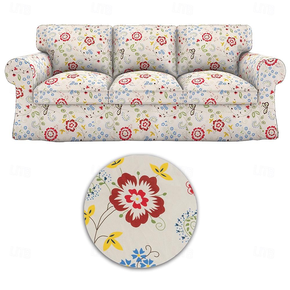 Capa de Sofá 100% Algodão Floral Almofadada de 2025 por $151.99 –P7