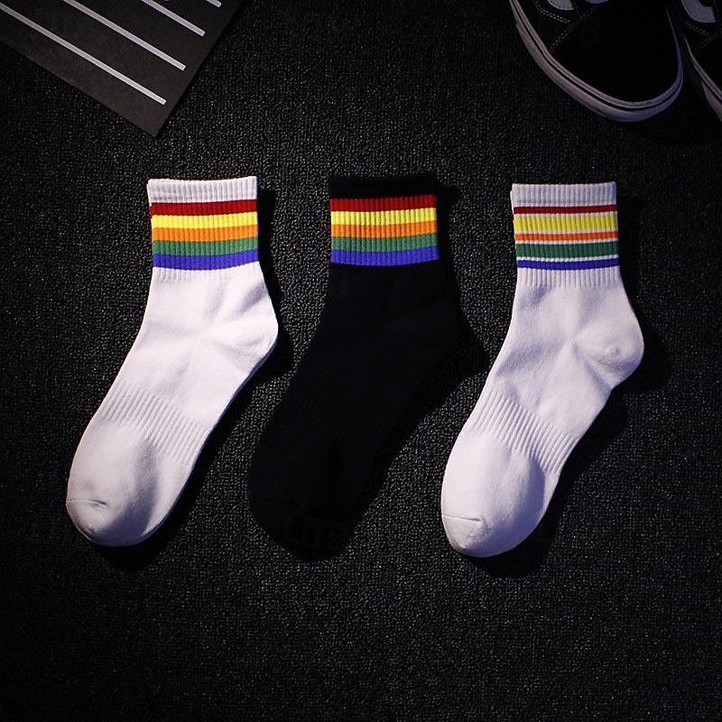 Per uomo 3 pezzi Confezioni multiple Calzini Squadra di calcio Calzini da corsa Calzini casual Bianco + Bianco + Nero Nero Colore Arcobaleno Sportivo Giornaliero Da mare Di base Medio spessore del 2025 a $6.99 –P1