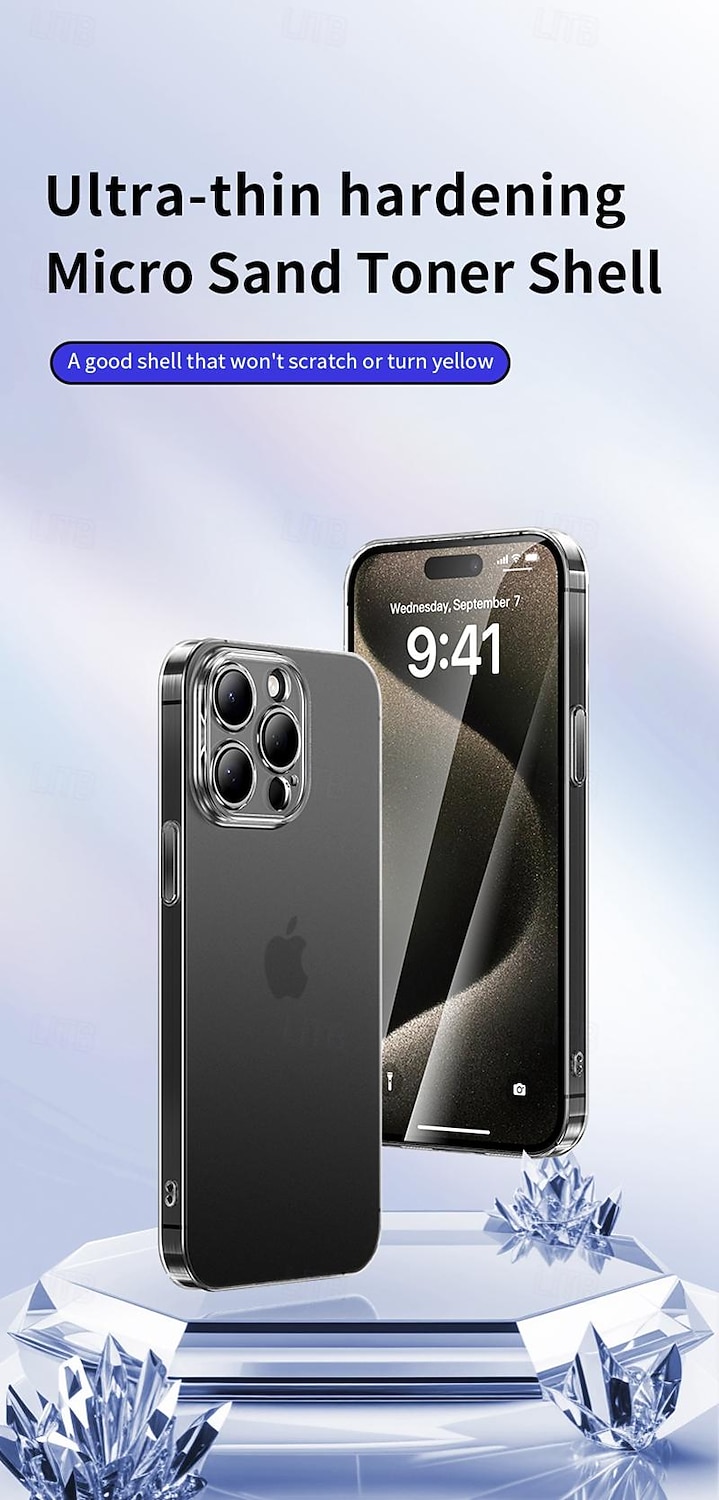 телефон Кейс для Назначение iPhone i16 15 14 Pro Max Plus 13 Pro Max Кейс на заднюю панель Прозрачный Защита от удара ПК 2025 - $7.99 –P1