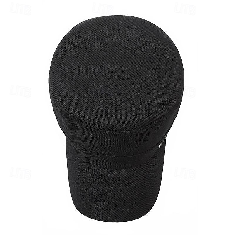Per uomo Unisex Cappello basco Cappellino da baseball Berretto militare Cappello da cadetto Nero Blu marino Poliestere Vintage Di tendenza Informale Strada Giornaliero Liscio Regolabile Traspirante del 2026 a $6.99 –P5