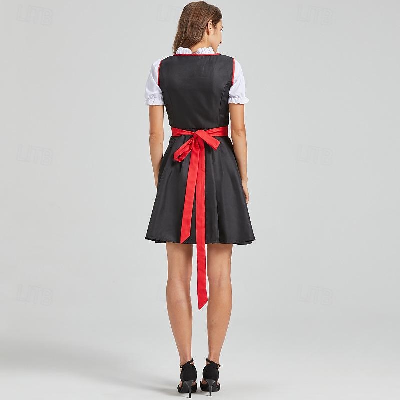 Oktoberfest dirndl Trachtenkleader Dirndl pusero baijerilainen impi Saksa München Niityt Naisten Perinteinen tyyli kangas Pusero Leninki Esiliina 2025 - $46.99 –P7