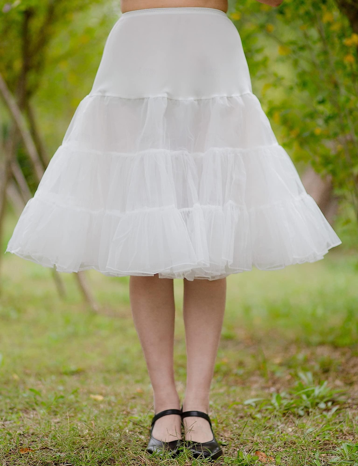 Princess Lolita 1950s Knee Length Petticoat Hoop Skirt Tutu Under Skirt Solid Colored Women's Bachelorette Party Petticoat 2025 - $20.99 –P7
