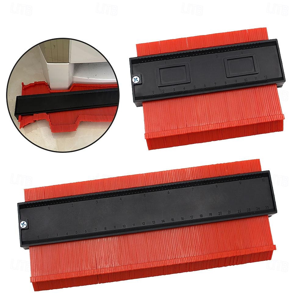 Herramienta de calibre de contorno, herramienta de forma y contorno de calibre superior para esquinas y contornos, herramientas de bricolaje para carpintería, herramienta de medición multifuncional de forma irregular 2025 - $12.99 –P2