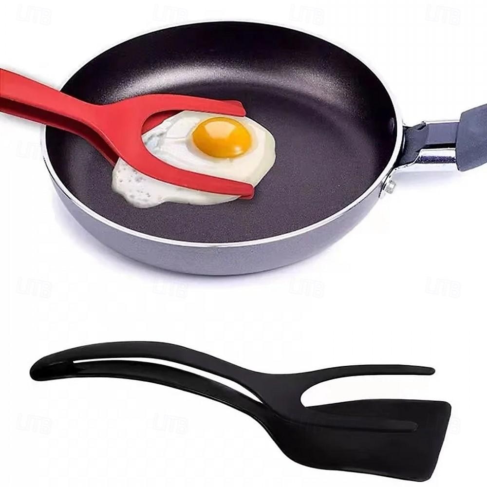 Accessori da cucina multifunzionali 2 in 1 set di gadget da cucina spatola per frittata spatola in silicone da cucina per toast pancake pinze per uova cocina cucina accessori da cucina del 2025 a $11.99 –P7