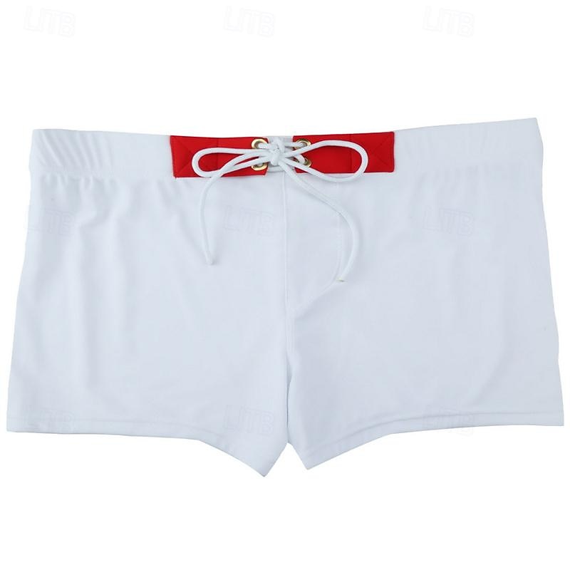 Homens Bermuda de Surf Shorts de Natação Calção Justo de Natação Patchwork Com Cordão Cintura elástica Bloco de cor Conforto Secagem Rápida Curto Feriado Praia Final de semana Moda Casual Branco de 2025 por $17.99 –P5