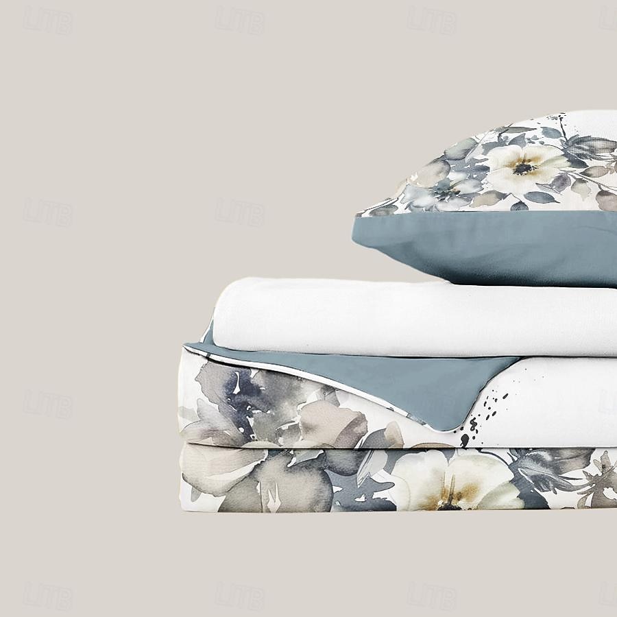100% Cotton Vintage Floral Series Duvet Cover 3-Piece Set Short Fluff for Summer Soft Skin Friendly Comfy Lightweight 2026 - $35.99 –P13