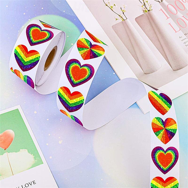 adesivo del mese dell'orgoglio di San Valentino da 1 pollice-2,5 cm 1,5 pollici-3,8 cm del 2025 a $11.99 -P11