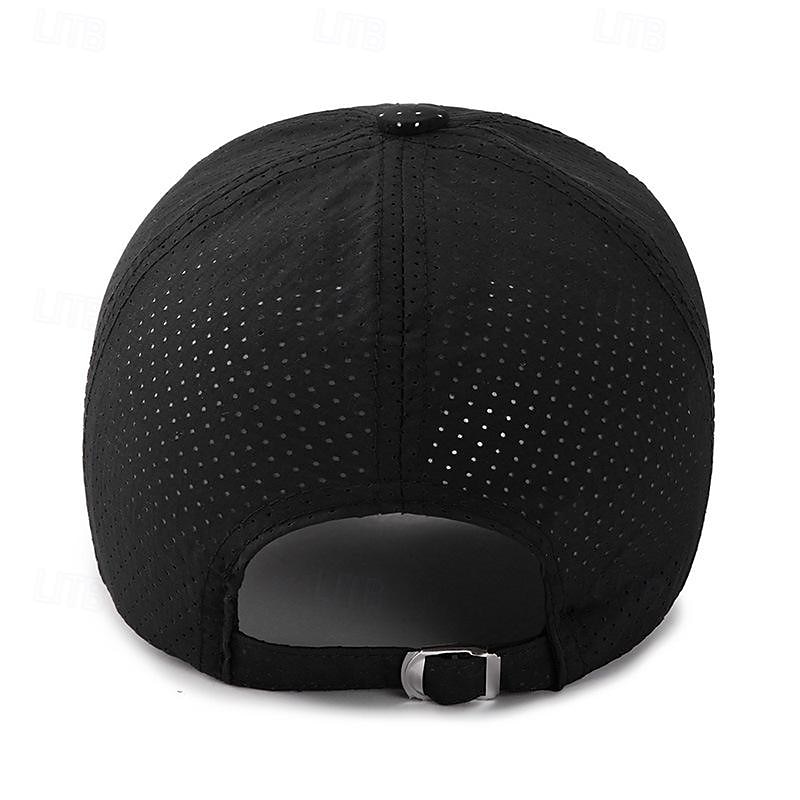 Herren Cap Basecap Sonnenhut Kappe Schwarz Weiß Polyester Modisch Brautkleider schlicht Strasse Täglich Glatt Einstellbar Sonnenschutz Atmungsaktiv 2025 - $8.99 –P5