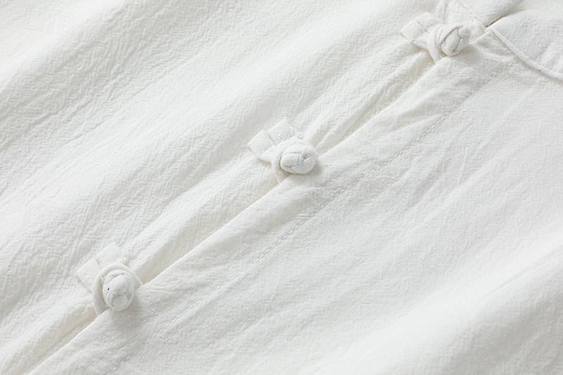 Da uomo Camicia Camicia di lino Camicia con colletto cinese Camicia con colletto alla coreana Camicia casual Camicia con Bottoni Semplice Casuale Quotidiano Nero Bianco Rosa Vino Manica Lunga del 2026 a $27.99 –P8