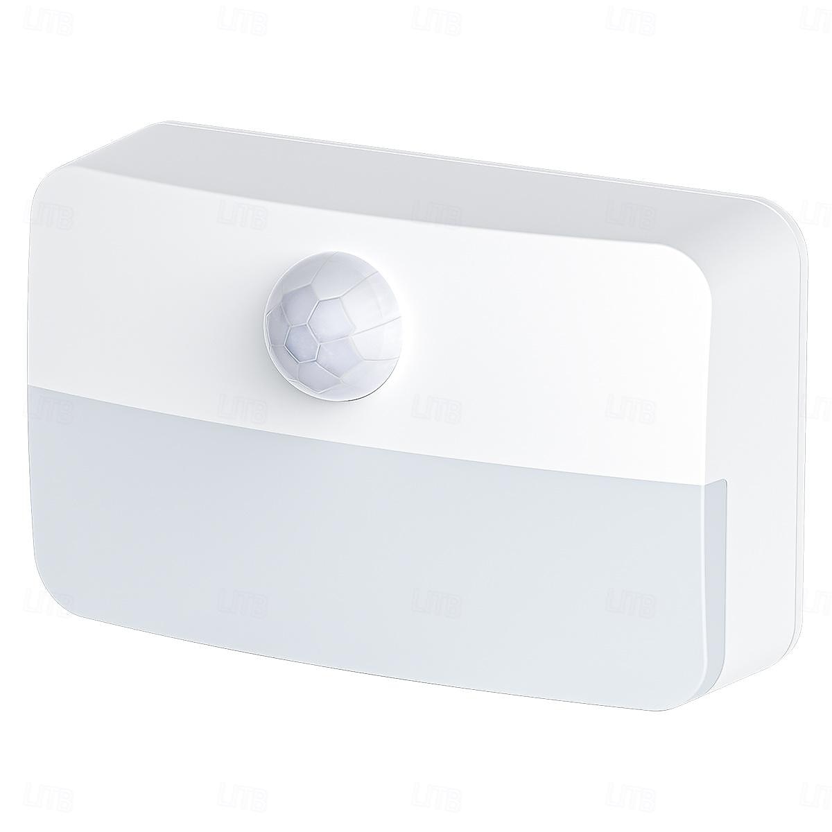 Veilleuse à détecteur de mouvement LED, lampe de lecture nocturne à LED d'intérieur, veilleuse à piles avec capteur de mouvement, pour chambre à coucher, cuisine, escaliers, couloir, bureau de 2025 ? $8.49 –P2