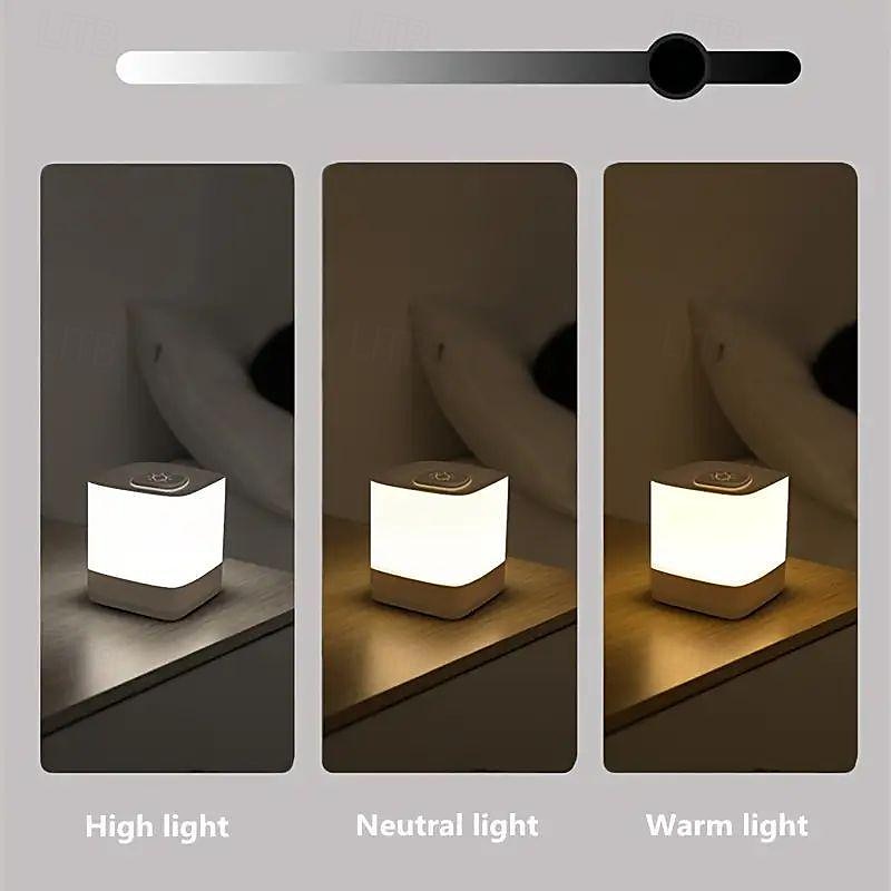 1 lampă de noapte LED reîncărcabilă prin usb, lumină de noapte cu baterie de mare capacitate, lampă moale pentru îngrijirea ochilor pentru alăptaref, ajutor pentru somn, lumină de noapte caldă 2025 - $24.99 –P9