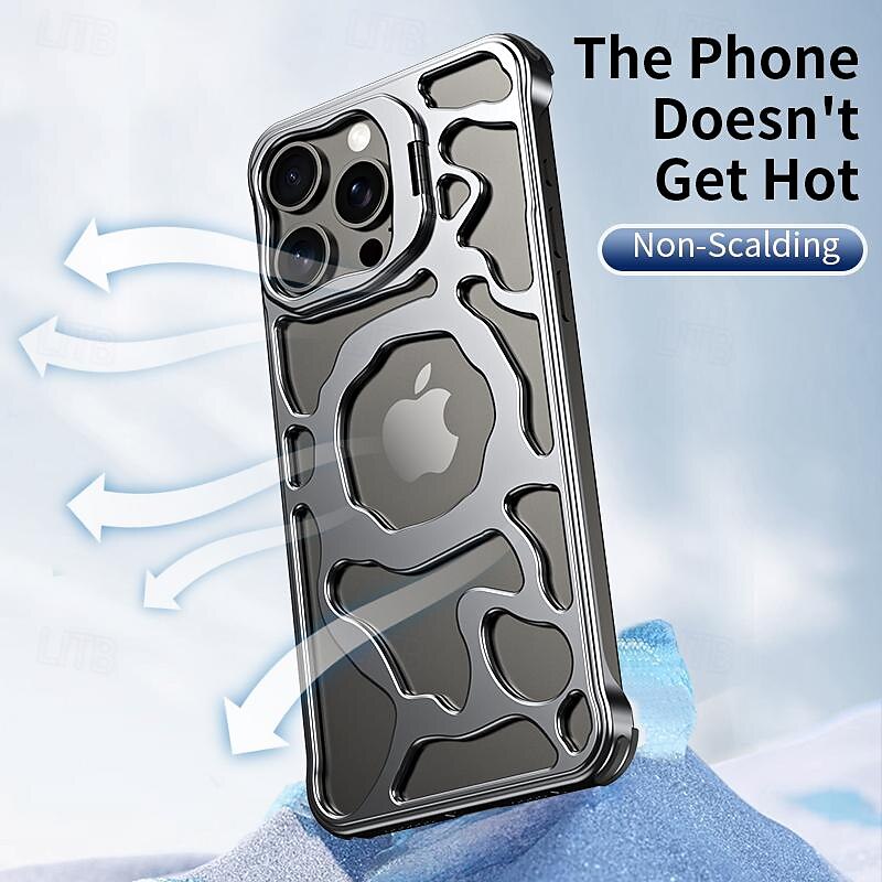 2025年 電話 ケース 用途 iPhone 16 Proマックス iPhone15 iPhone 14 Pro Max iPhone 13 Pro Max バックカバー 磁気吸着ケース バンパーフレーム スタンド付き 磁石バックル ワイヤレス充電をサポート メタル  コレクション – $51.99 –P2