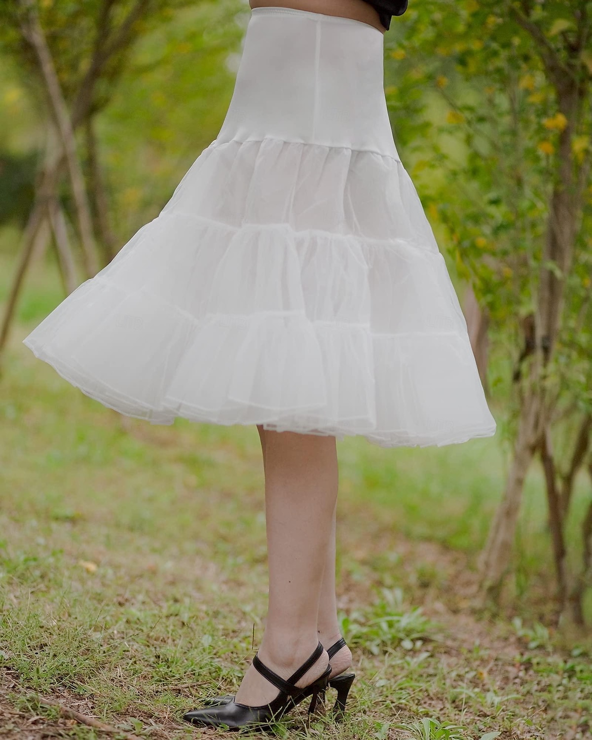 Princess Lolita 1950s Knee Length Petticoat Hoop Skirt Tutu Under Skirt Solid Colored Women's Bachelorette Party Petticoat 2025 - $20.99 –P9