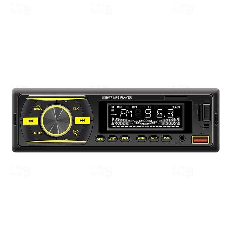 2025年 カーシステム シングル MP3 プレーヤー 内蔵 USB 1.5A 充電カード リーダー AUX FM ラジオ 音声アシスタント オートステレオ  コレクション – $35.99 –P1
