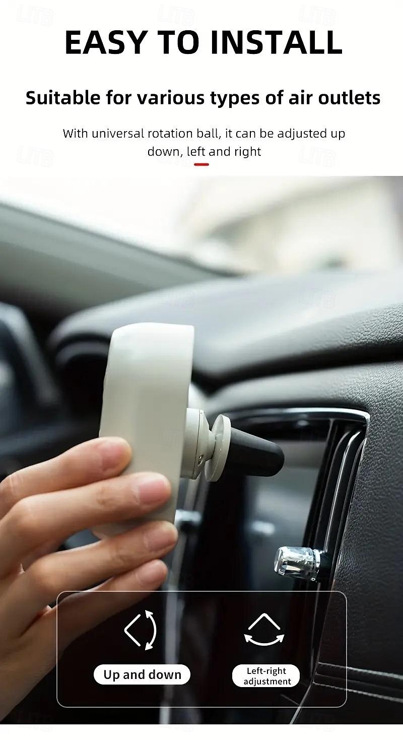 Portable Car Air Conditioning Outlet Car Fan USB Power Gradient Colorful Atmosphere Light Small Fan Front And Rear Row Outlet Exhaust Fan Universal 2025 - $12.99 –P4