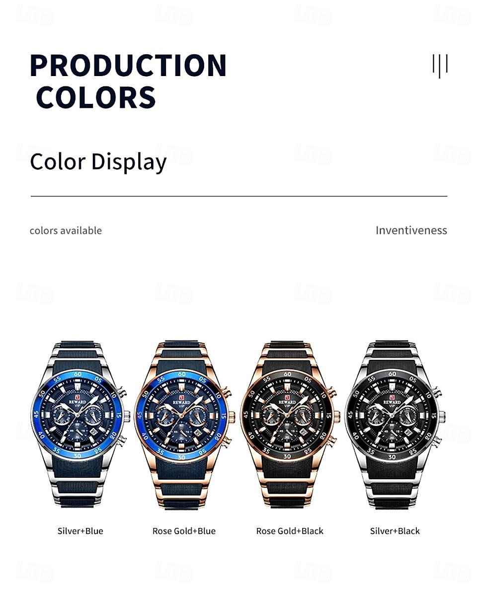Men Quartz Watch Outdoor Sports Fashion Casual Luminous Calendar Chronograph Waterproof Steel Silicone Gel Watch 2026 - $67.99 –P7