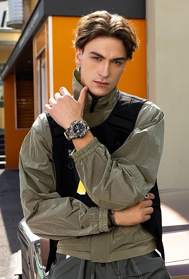 SANDA Men Digital Watch Outdoor Sports Fashion Casual Luminous Stopwatch Alarm Clock Waterproof TPU Watch 2026 - $33.99 –P15